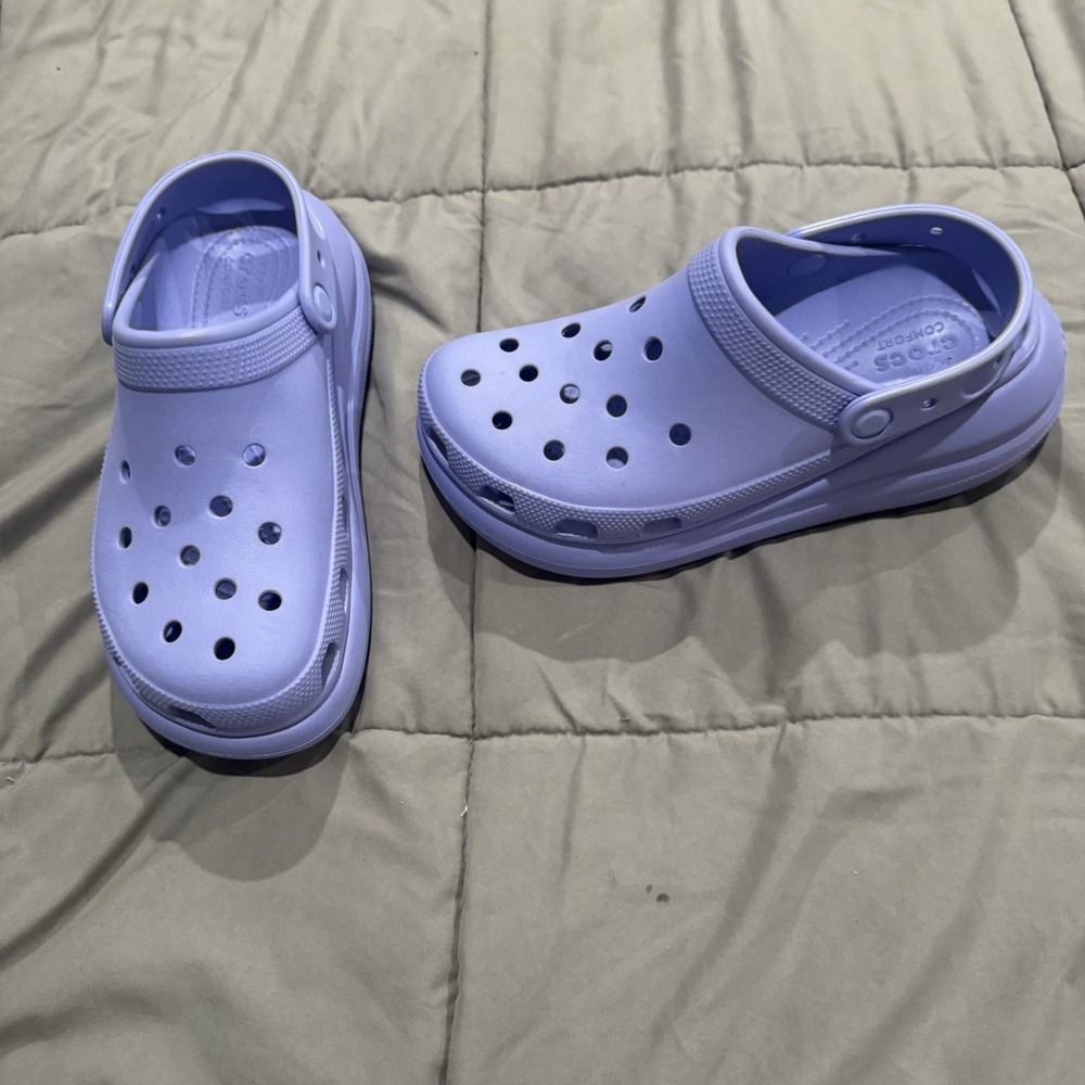 Crocs Crush Clog 207521 Lavender Moon Digital Violet Purple M6 W8 Platform